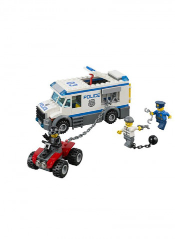 196-Piece City Police Prisoner Transporter Building Set 60043