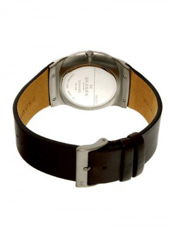 Men's Leather Analog Watch SKW6305