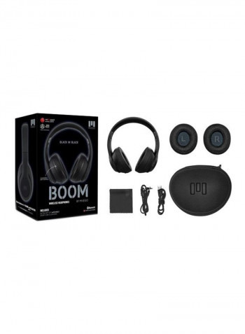 Boom Wireless Over-Ear Heaphones Black