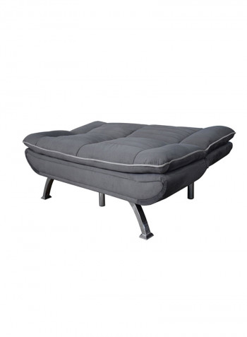 3-Seater Armless Sofa Bed Grey