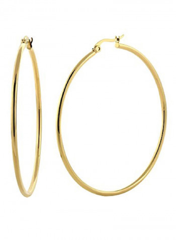 18K Gold Hoop Earrings