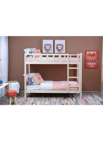 Convertible Twin Bunk Bed Beige 90X190cm