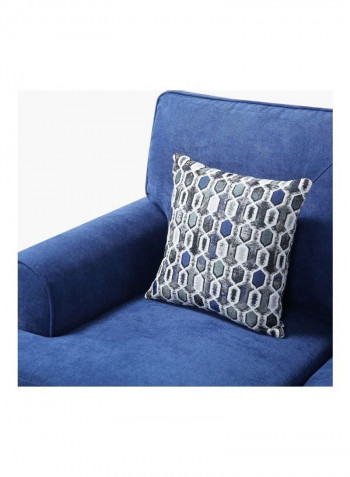 Ibiza 1-Seater Chair Blue 86x88cm