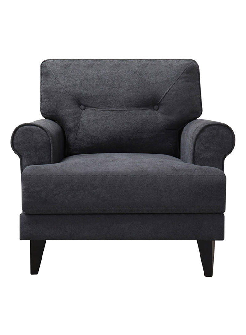 Ibiza 1-Seater Chair Grey 86x88cm