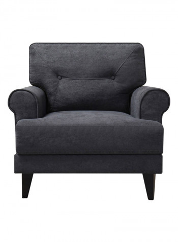 Ibiza 1-Seater Chair Grey 86x88cm