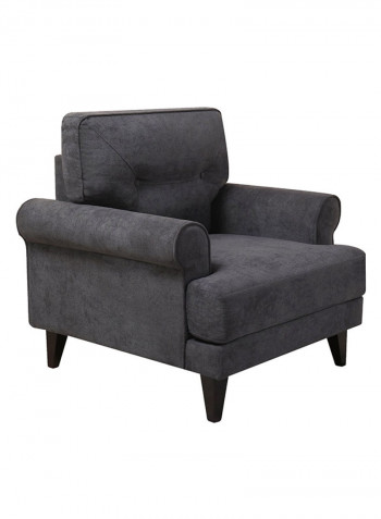Ibiza 1-Seater Chair Grey 86x88cm