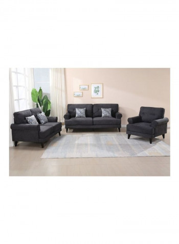 Ibiza 1-Seater Chair Grey 86x88cm