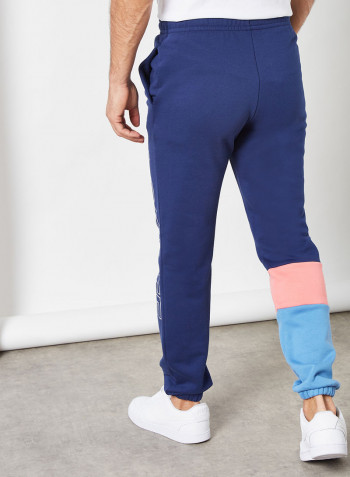 Colourblock Fleece Sweatpants Scille/Amaryllis/Turquin