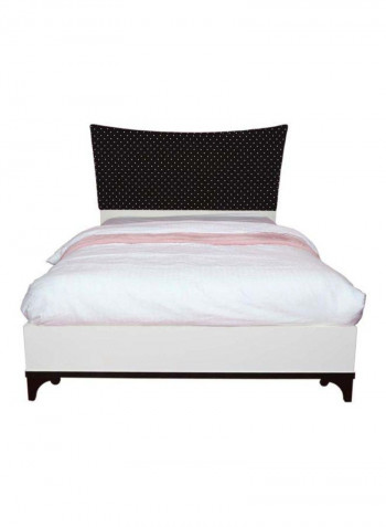 Cathy Single Bed White/Black 120 x 200cm