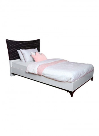 Cathy Single Bed White/Black 120 x 200cm