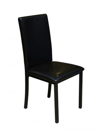4 Seater Crawford Dining Set Black 71x76x111centimeter