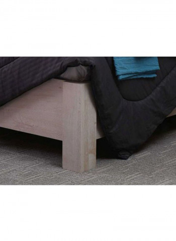 Boomerang Wooden Bed Maple 209x130x100centimeter
