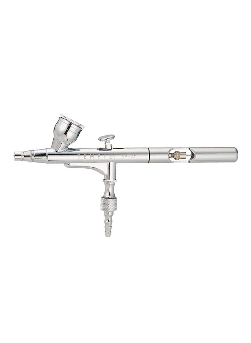 Gravity Feed Airbrush Kit Sp-35 Silver