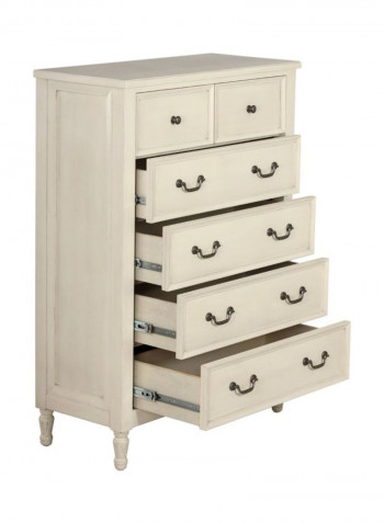 New Pebble Chest Of Drawers Beige 90x40x128centimeter