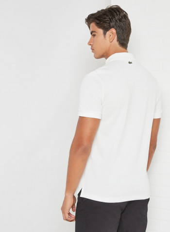 Shorts Sleeves Striped Polo White/Blue/Yellow