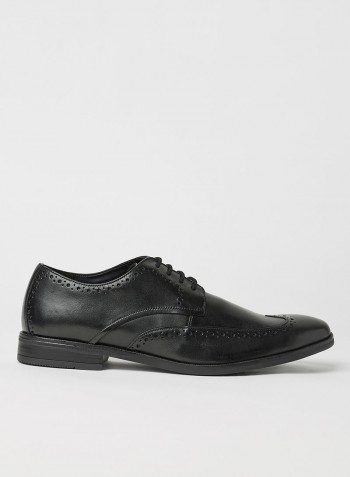 Stanford Limit Lace-Up Leather Shoes Black