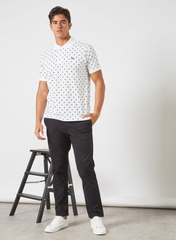 Classic Logo Polo White/Black