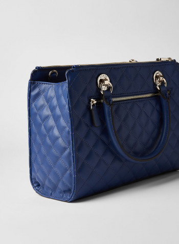Illy Status Quilted Crossbody Bag Navy