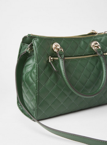 Illy Status Quilted Crossbody Bag Forest