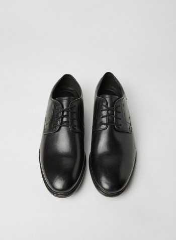 Banbury Lace Leather Shoes Black