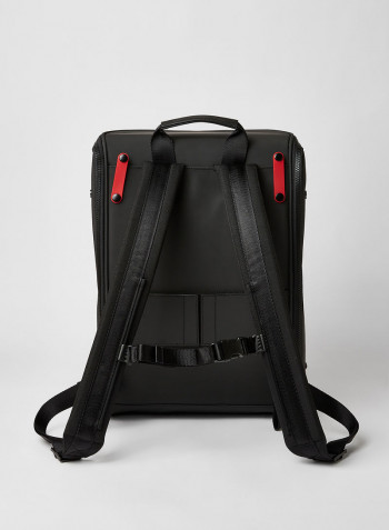 Captain Zip Around Backpack Black/Red