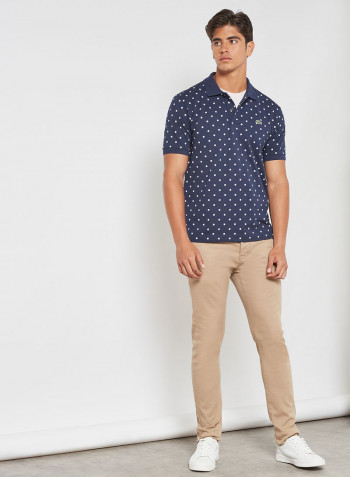 Classic Logo Polo Navy Blue/White/Green