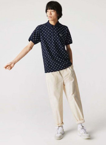 Classic Logo Polo Navy Blue/White/Green