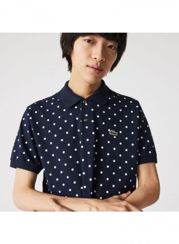 Classic Logo Polo Navy Blue/White/Green