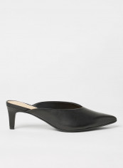 Genoa55 Leather Mule Black