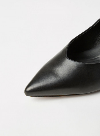 Laina55 Leather Court Shoes Black