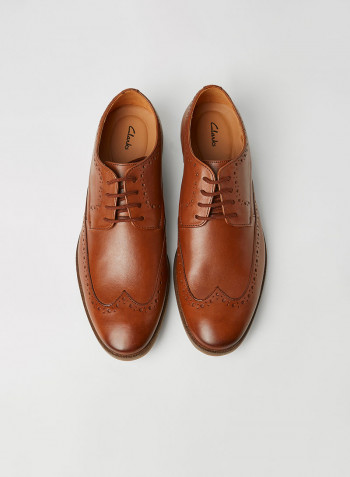 Stanford Limit Lace-Up Leather Shoes Brown