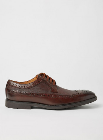 Ronnie Limit Leather Shoes Dark Brown