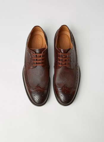 Ronnie Limit Leather Shoes Dark Brown