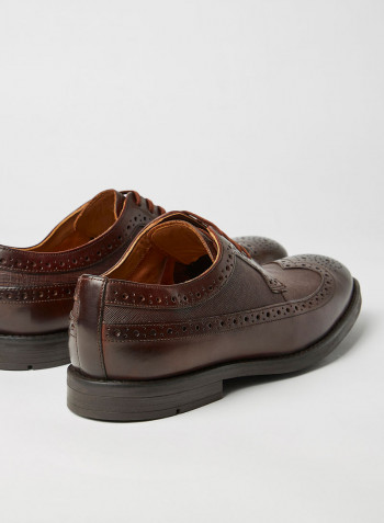 Ronnie Limit Leather Shoes Dark Brown
