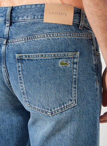 Slim Fit Bermuda Shorts Blue