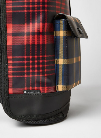 Tartan Structured Backpack Multicolor