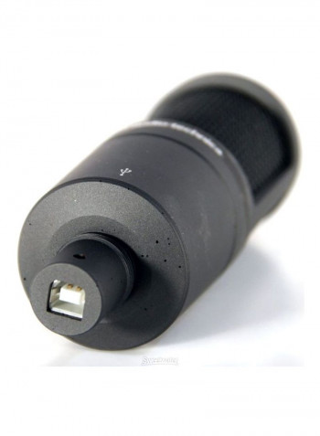 Cardioid Condenser Microphone AT2020USB+ Black