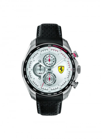 Men's Leather Analog Wrist Watch  830651
