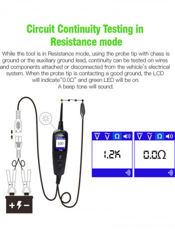 JDiag P100 Original Automotive Electrical Circuit System Tester for Cars and Trucks  0V - 70V