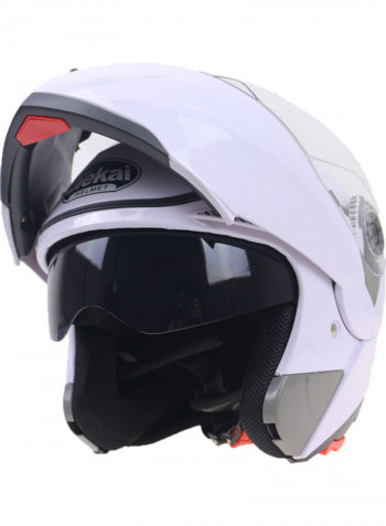 105 Full Face Electromobile Motorcycle Transparent Lens Protective Helmet 33x33x33cm