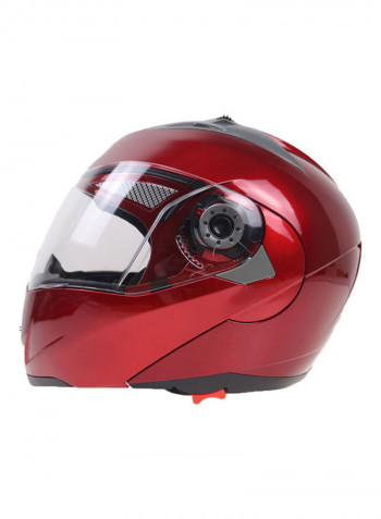 105 Full Face Electromobile Motorcycle Transparent Lens Protective Helmet 33x33x33cm