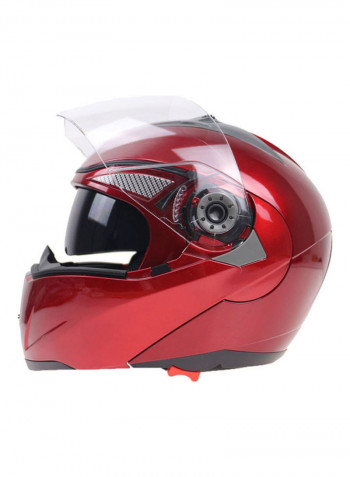 105 Full Face Electromobile Motorcycle Transparent Lens Protective Helmet 33x33x33cm