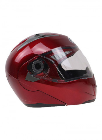 105 Full Face Electromobile Motorcycle Transparent Lens Protective Helmet 33x33x33cm