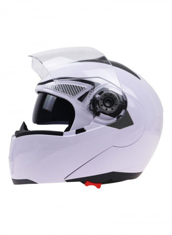 105 Full Face Electromobile Motorcycle Transparent Lens Protective Helmet 33x33x33cm