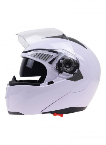 105 Full Face Electromobile Motorcycle Transparent Lens Protective Helmet 33x33x33cm