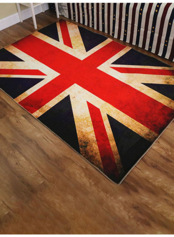 Anti-Skidding Rectangular Floor Mat Multicolour