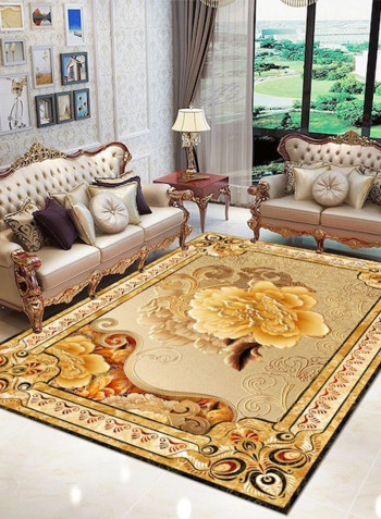 1 Piece Rug Anti-Skidding European Style Flower Print Soft Living Room Bedroom Floor Mat multicolour 140*200(W*L)cmcm