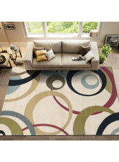 Eco-Friendly Anti-Slip Living Room Carpet Multicolour 140 x 200cm