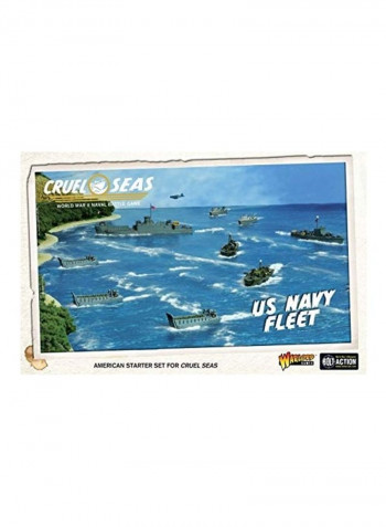 US Navy Fleet WWII Naval Military Wargaming Plastic Model Kit 11x8x2بوصة