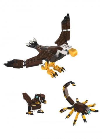 166-Piece 3-In-1 Creator Fierce Flyer Building Set 31004